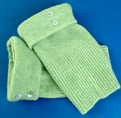Fingerless gloves green - fingerless,