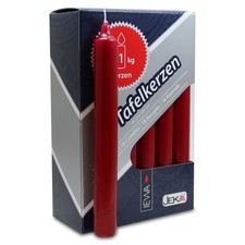 2er Pack Tafelkerzen kaminrot