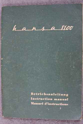 Borgward goliath hansa - borgward, 1100
