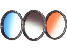 Farb - Verlaufsfilterset + ND Grau + Blau+ Verlaufsfilter Orange 52mm