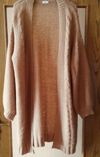 Damen lonstrickjacke beige - lonstrickjacke, im