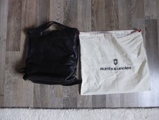 aunts and uncles Leder Tasche / Rucksack Mr. Cronut schwarz sehr guter Zustand