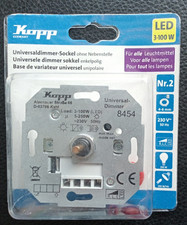 Kopp 8454 Universaldimmer Sockel, für LED 3-100W , Glühlampen 10-250 W