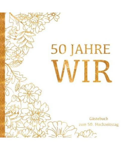 Goldene hochzeit gästebuch - goldene,