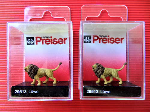 Preiser 2er set - h0, löwe