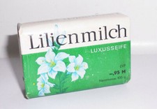 DDR Seife Lilienmilch Handseife Konsum Seifenwerk Riesa Duft unbenutzt