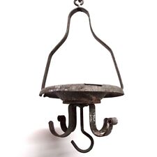 Kauenhaken Bergbau Eisen grau 36 cm Kauenkorb Pütt Bergmann Waschkaue Wäsche