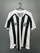 SANTOS FC 2018/2019 HOME FOOTBALL SHIRT UMBRO TRIKOT 55 JAHRE GRÖSSE L ERWACHSENE