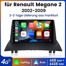 Android 13 Autoradio Carplay Navi GPS 4+64GB DAB Für Renault Megane 2 2002-2009