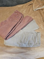 2 wunderbare Hosen von Friendtex, apricot und hellgrün, S, TOP