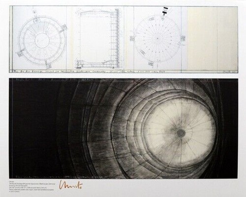 Christo offset lithographie - christo,