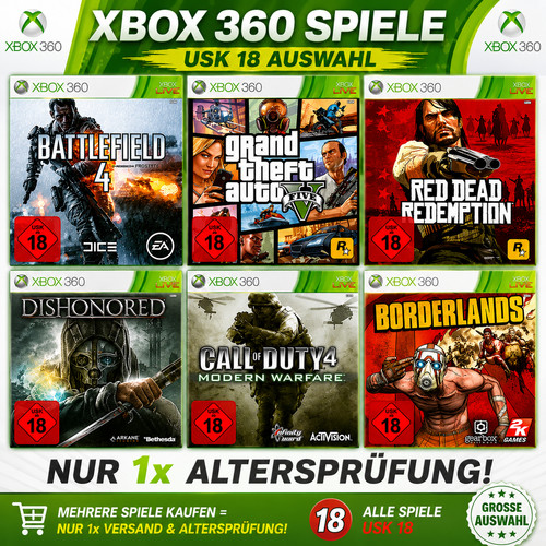Microsoft xbox 360 - spiele, usk