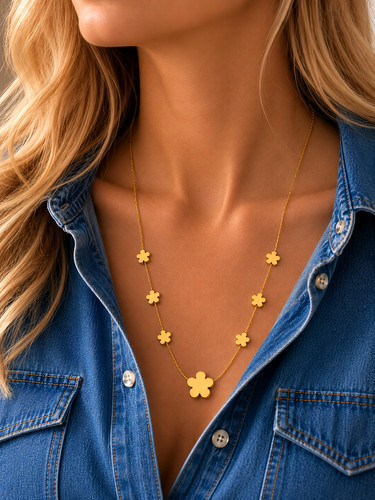 Golden fleur damen - fleur, halskette
