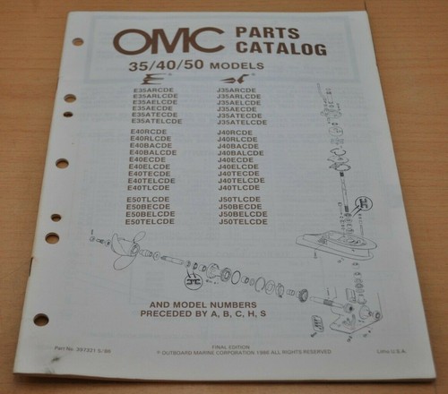 Omc evinrude 50 models - 35,