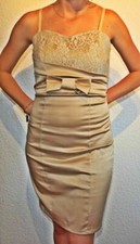ABEND SATIN  KLEID AUS SPITZE