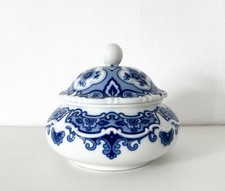 DDR Vintage Wallendorf 1764  Bonboniere Deckeldose Porzellan Echt Kobalt