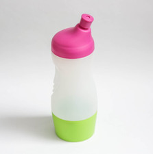 tTupperware Trinkflasche Kleiner Sportfreund 415ml hellgrün+pink (TOP-Zustand!)