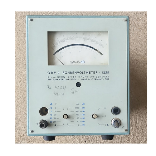 Rft qrv röhrenvoltmeter - rft, veb