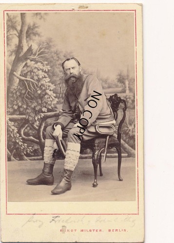 Cdv foto kaiser friedrich iii - foto,
