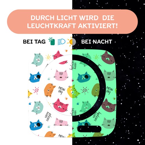 Schutzfolie nachtleuchtend