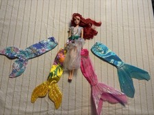 Arielle Meerjungfrau Mattel 1995 Vintage Disney Puppe mit Flossen Zubehör