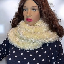 Federgarn Loopschal Schlauchschal Pelzschal Pelzkragen Winterschal