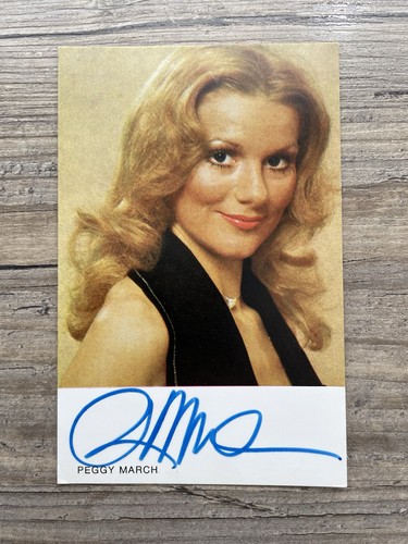 Autogrammkarte peggy march - autogrammkarte,