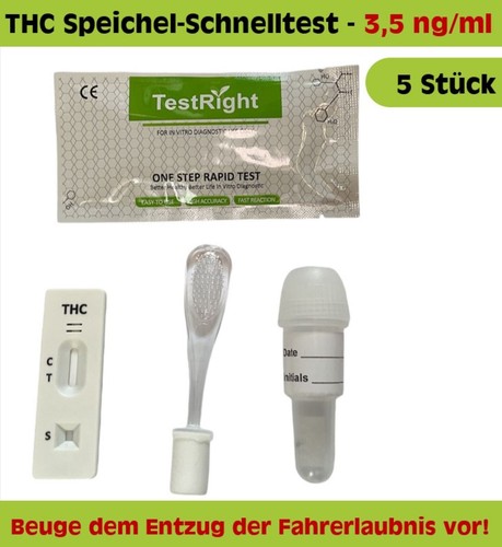 Thc speichel schnelltest - 5x,