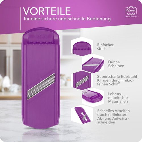 Börner scheibenschneider lila - scheibenschneider,