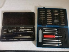 Bastelmesserset und Zirkelkasten gebraucht für Modellbau S. Fotos 