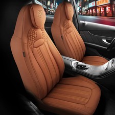 Sitzbezüge (Pilot) passend für Mercedes C-Klasse in Braun mit Rückentasche