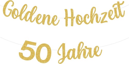 Girlande goldene hochzeit - girlande,
