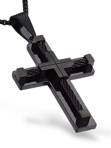 Herren kreuz anhänger massiv - herren,