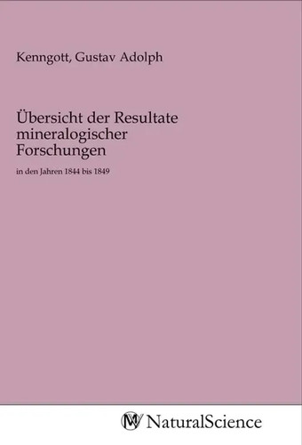 Gustav adolph kenngott - kenngott, |