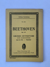 Noten . Beethoven.  Opus 115. Grosse Ouverture.  Taschenpartitur.
