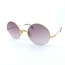 Cartier Mayfair 22kt Gold Sunglasses 45-20-135 Never Worn Custom Lenses + Box