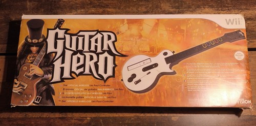 Wii guitar hero - -,