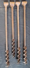 4 Handbohrer alt Eisen Holzbohrer Vintage