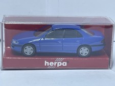 A596 Modellauto 1:87 Herpa Opel Omega Limousine MV 6 Ovp Nr 031554 blau