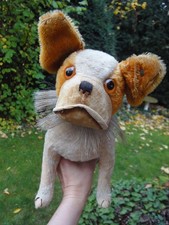 Großer antiker Steiff Bully Hund Bulldogge Vorkrieg Steiffknopf langes f um 1928