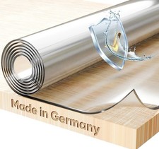 Tischschutzfolie 2mm 180cm x 90cm Transparent Glasklar mit abgeschrägten Kanten