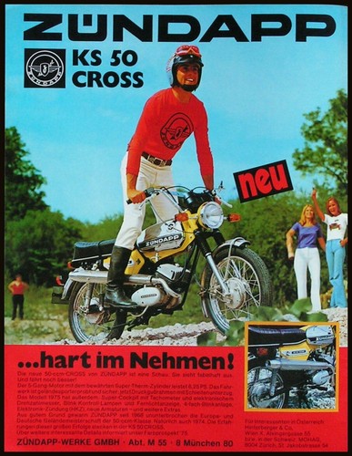 Zündapp cross werbung - cross,