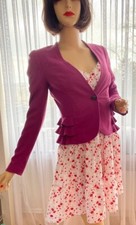 2 Marken H&M Kleid + Jacke Jacket Sakko Veste Sommerkleid Damenkleid 36/S