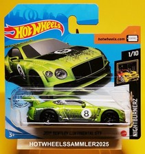 HOT WHEELS NIGHTBURNERZ "2018 BENTLEY CONTINENTAL GT3" FARBE GRÜN OVP UNGEÖFFNET