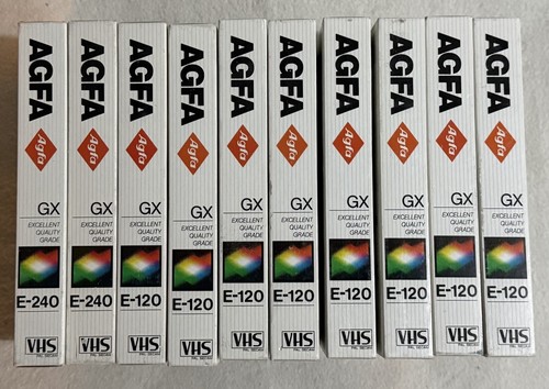 Agfa vhs kassetten 10 - agfa,