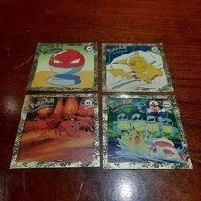 Artbox Pokemon Sticker 1999 Gold Series One 4 Stk.