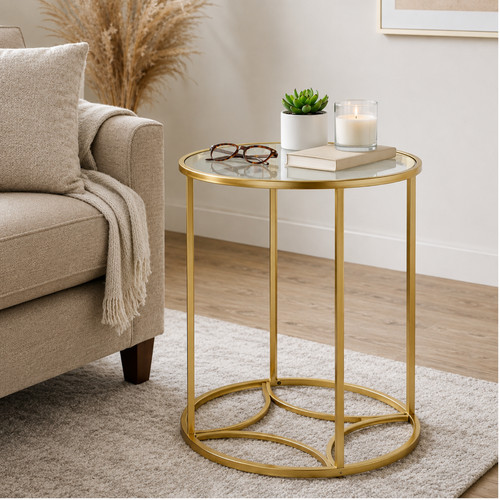 Gold rund couchtisch - rund,