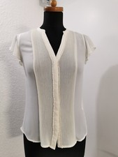 H&M Bluse Kurzarmbluse mit