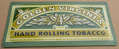 Blechschild golden virginia - golden,