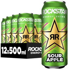 Rockstar Sour Apple – Energy Drink mit säuerlichem Apfelgeschmack 12 x 500ml